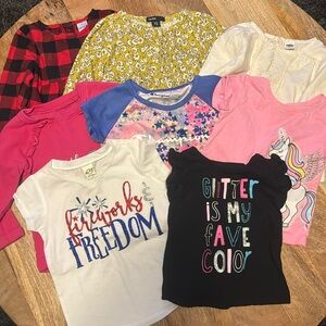 Mixed Lot of 12-18 Month Baby Girl Tops - 8 Pieces